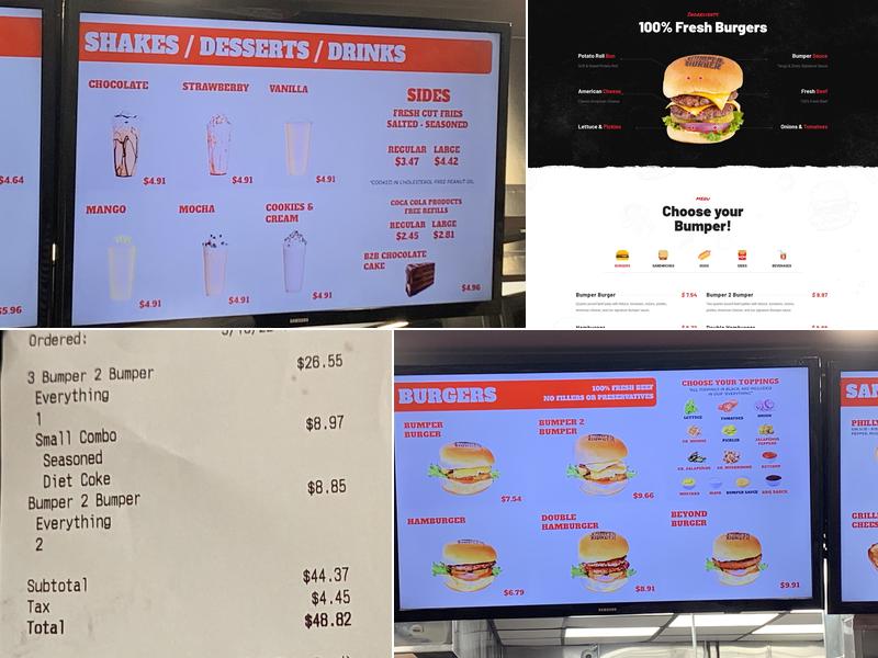 Bumper 2 Burger Menu
