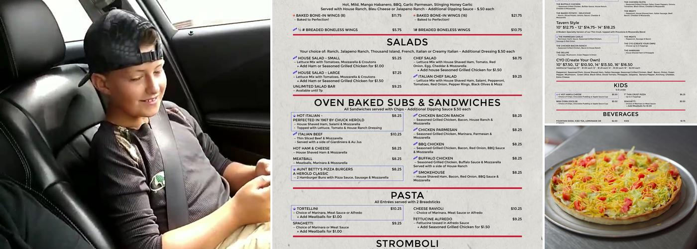 Herold's Pizza Oven Menu