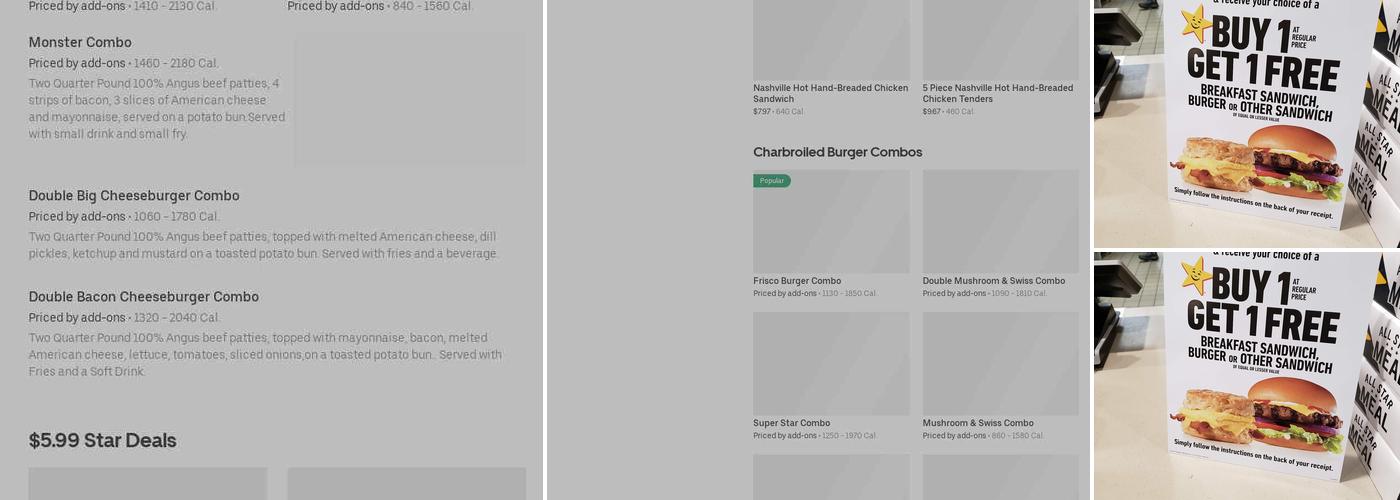 Hardee’s Menu