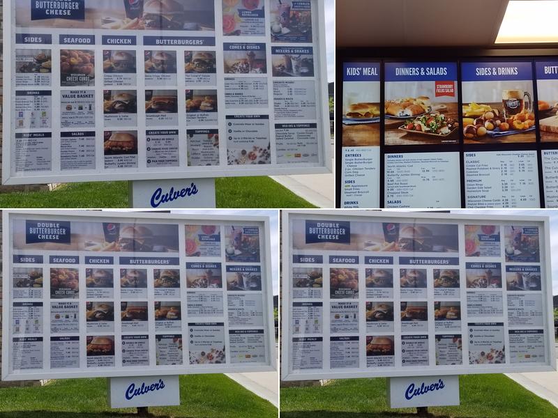 Culver’s Menu