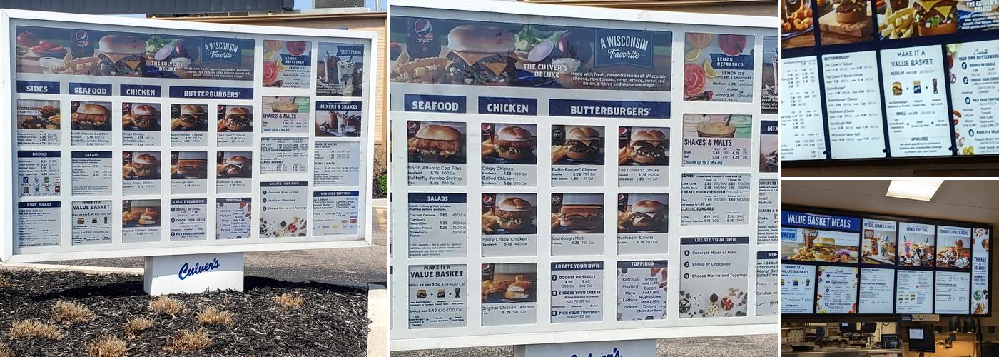 Culver’s Menu