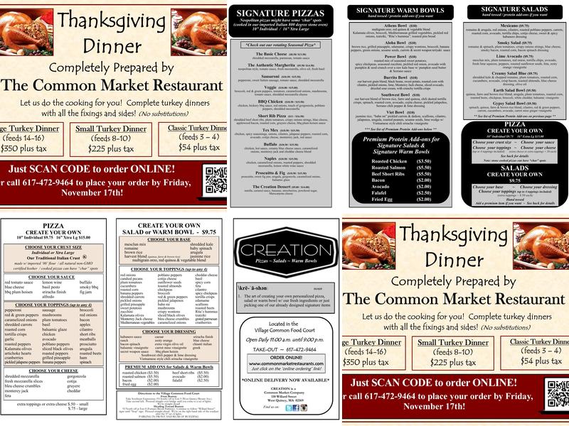 Creation Menu