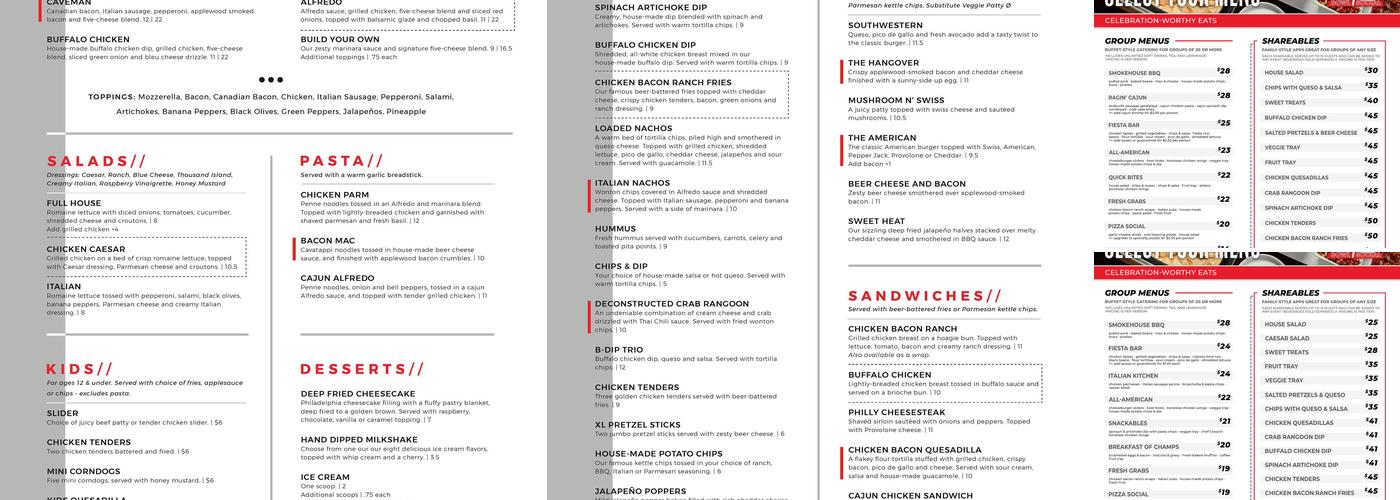 Andy B's - Springfield, MO Menu