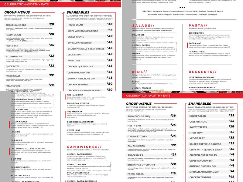 Andy B's - Springfield, MO Menu