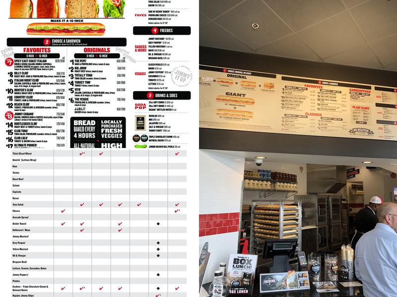 Jimmy John's Menu