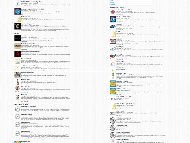 Wildwood Sports Bar & Grill Menu