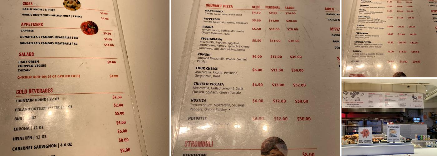 Prova Pizzabar Menu
