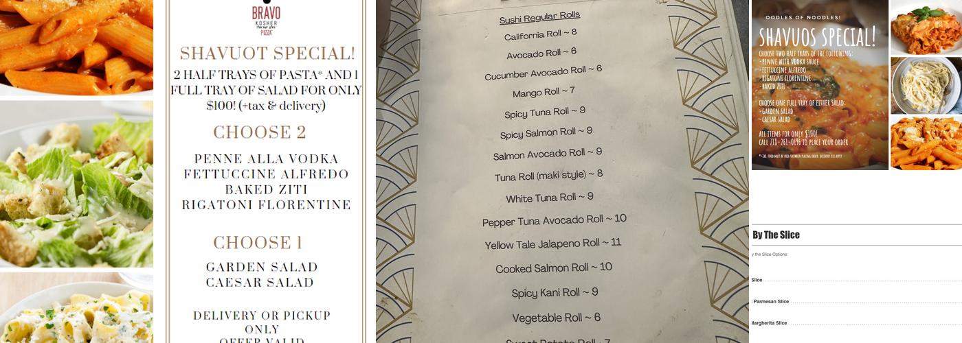 Bravo Pizza Queens Menu