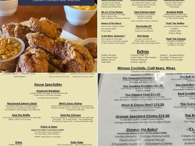 Dame's Chicken & Waffles Menu