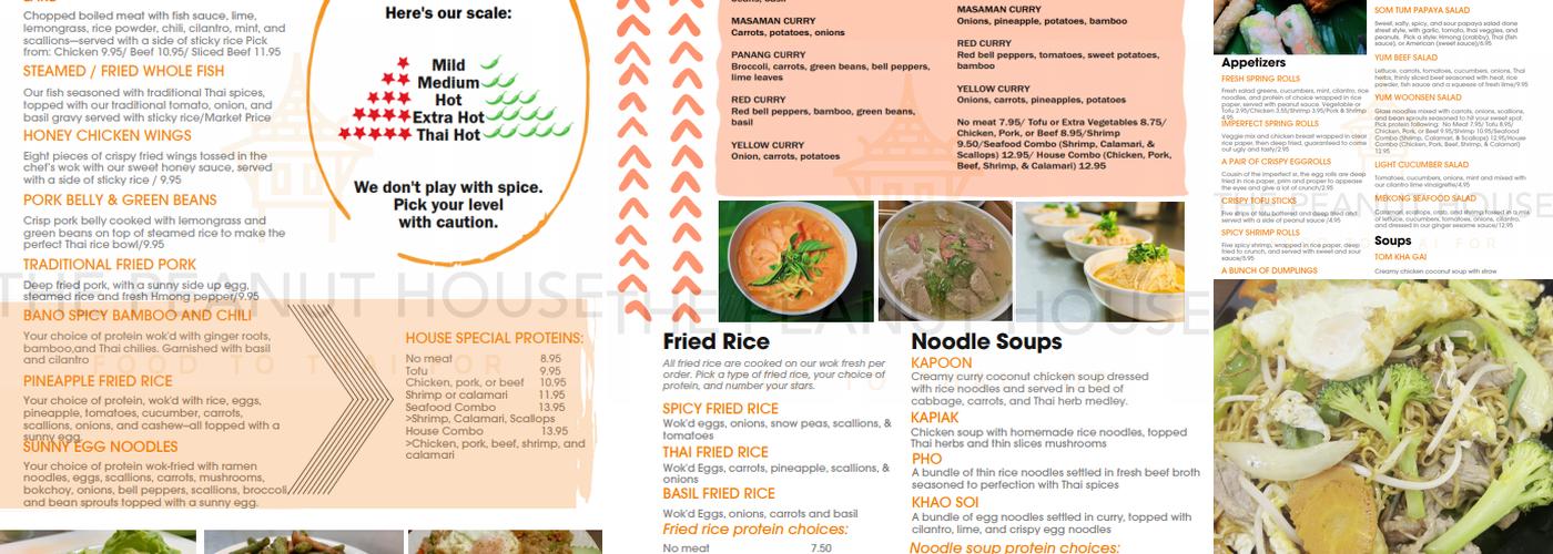 The Peanut House Menu