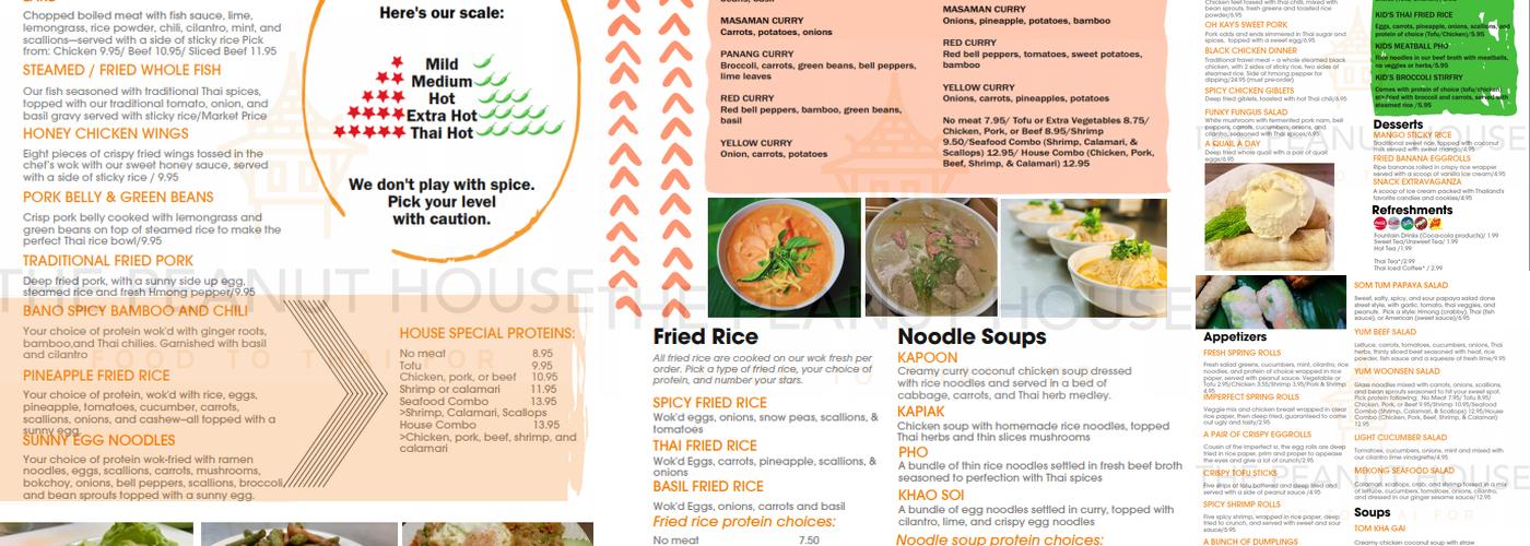 The Peanut House Menu