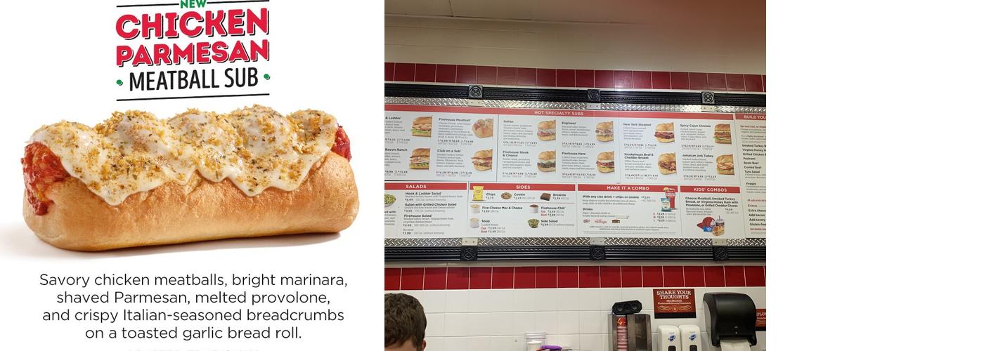 Firehouse Subs Menu