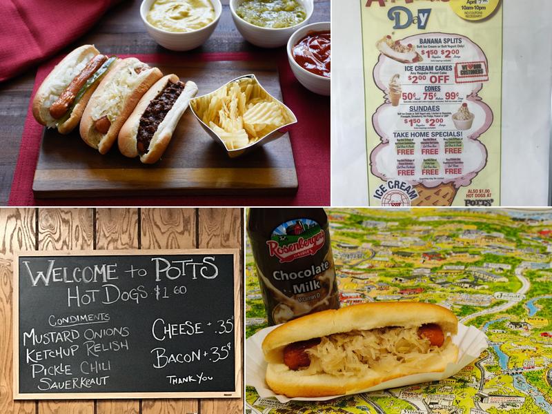 Potts' Doggie Shop Menu