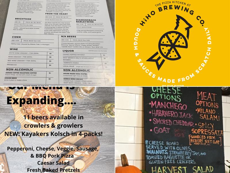 HiHO Brewing Co. Menu