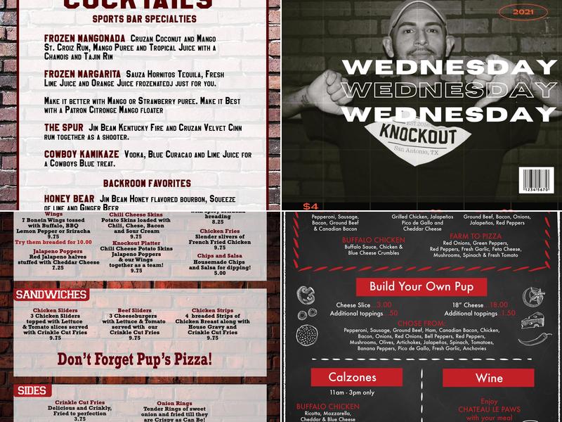 Knockout Menu