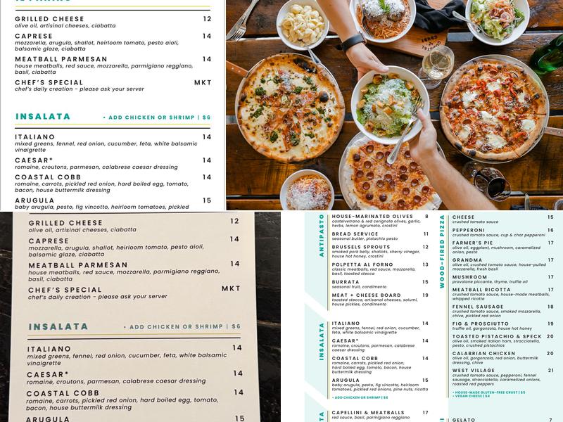 Coastal Crust Greenville Menu