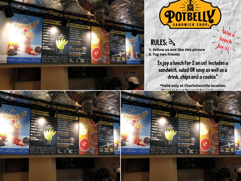 Potbelly Sandwich Shop Menu
