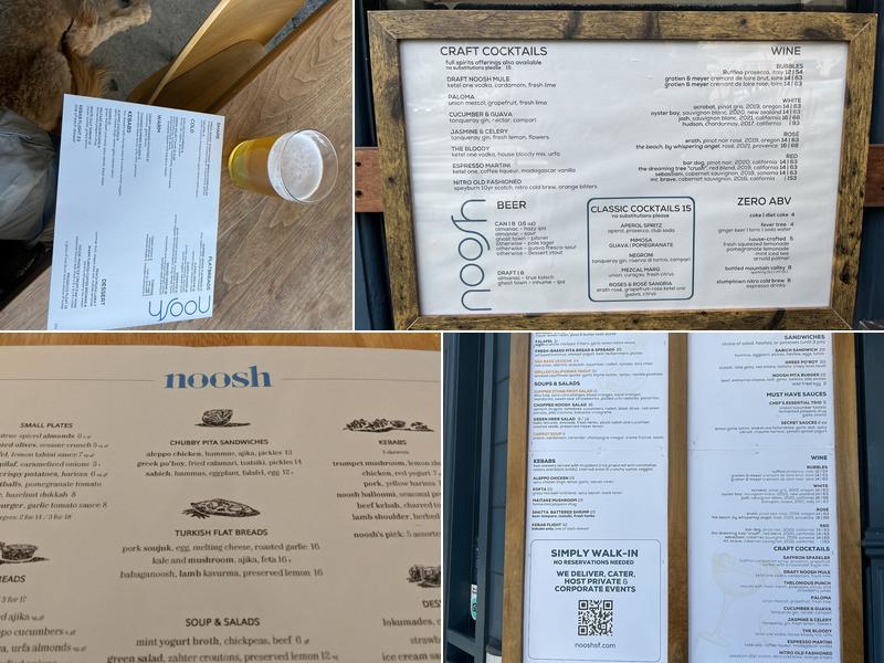 Noosh Menu