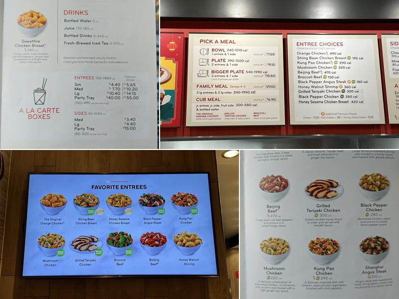 Panda Express Menu