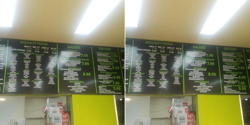 Strongman Pizza Menu