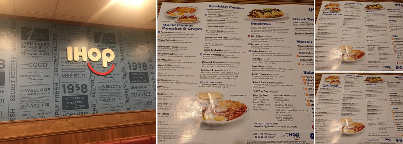 IHOP Menu