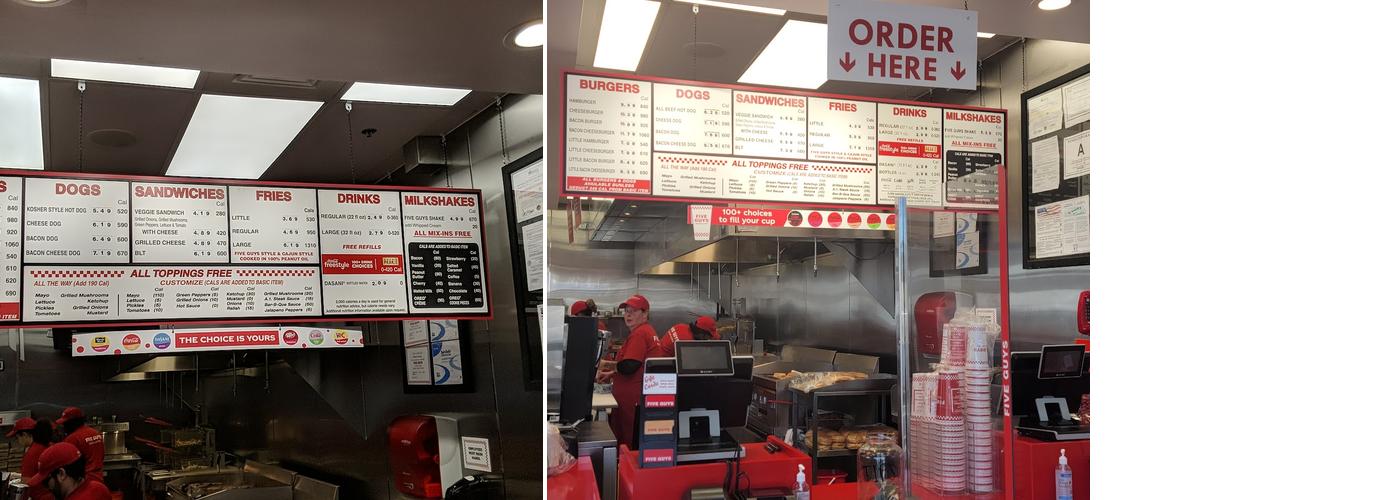 Five Guys Menu