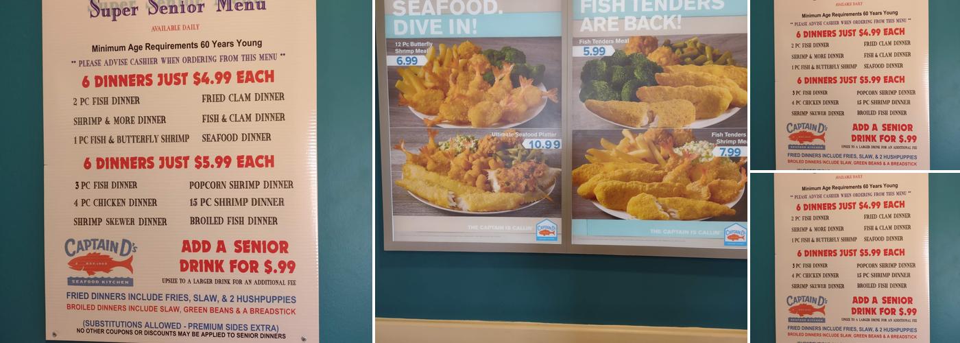 Captain D's Menu