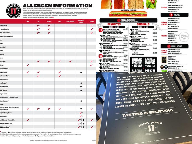 Jimmy John's Menu