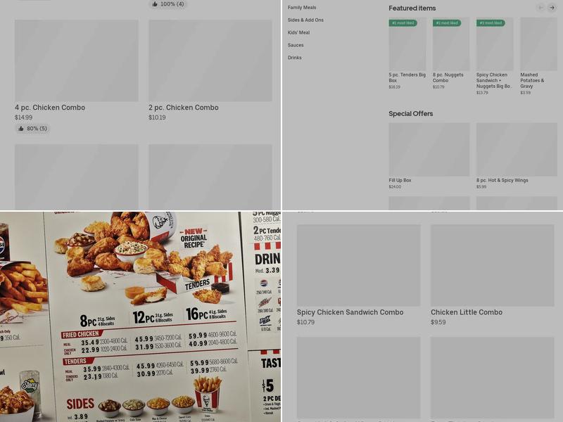 KFC Menu