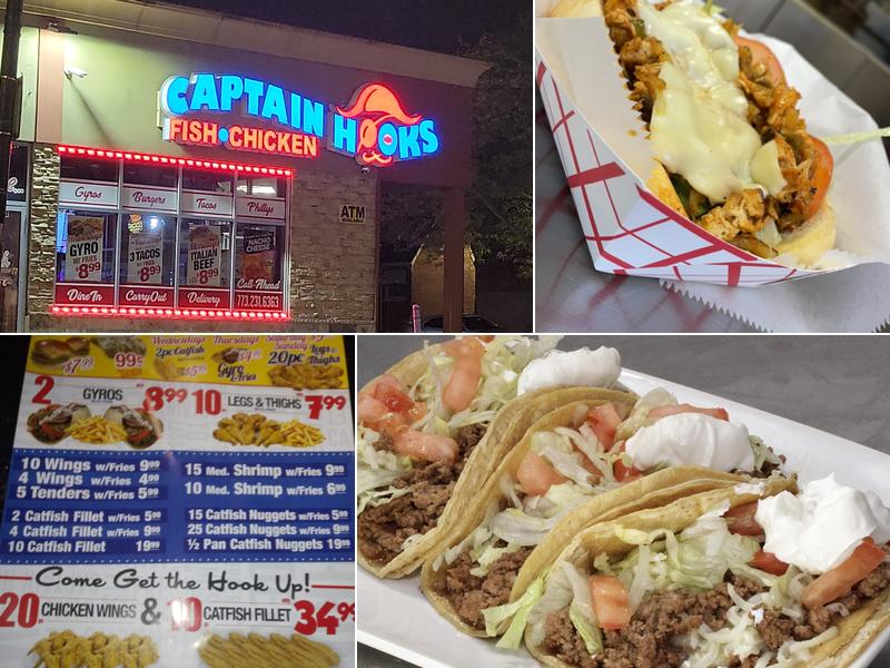 Captain Hooks Fish & Chicken on 103rd Menu