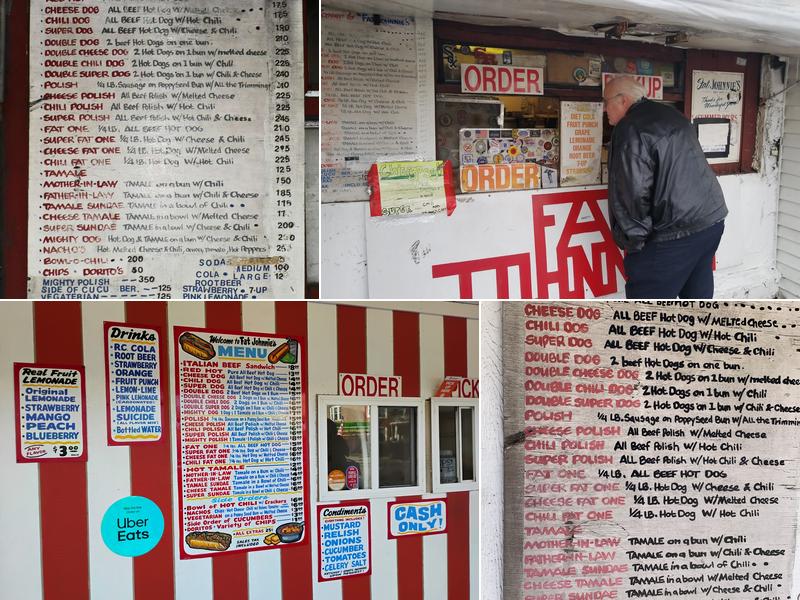 Fat Johnnie's Famous Red Hots Menu