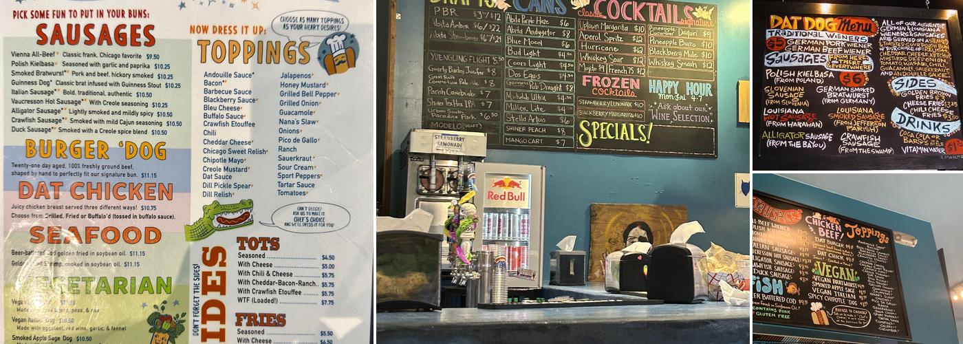 Dat Dog Menu