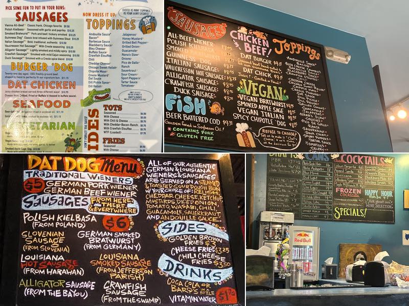 Dat Dog Menu