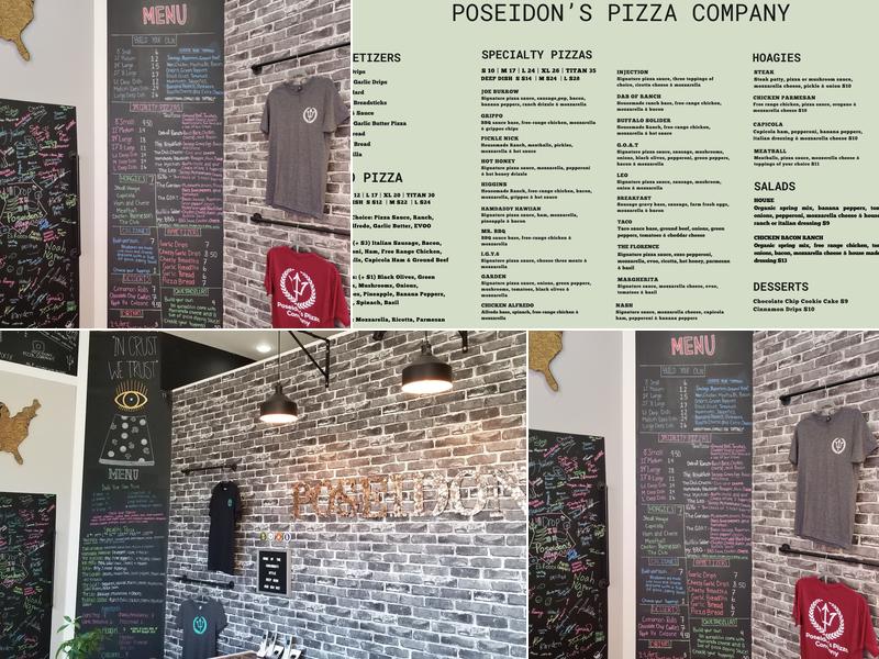 Poseidon's Pizza Menu