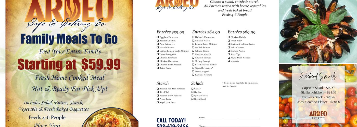 Ardeo Cafe & Catering Menu