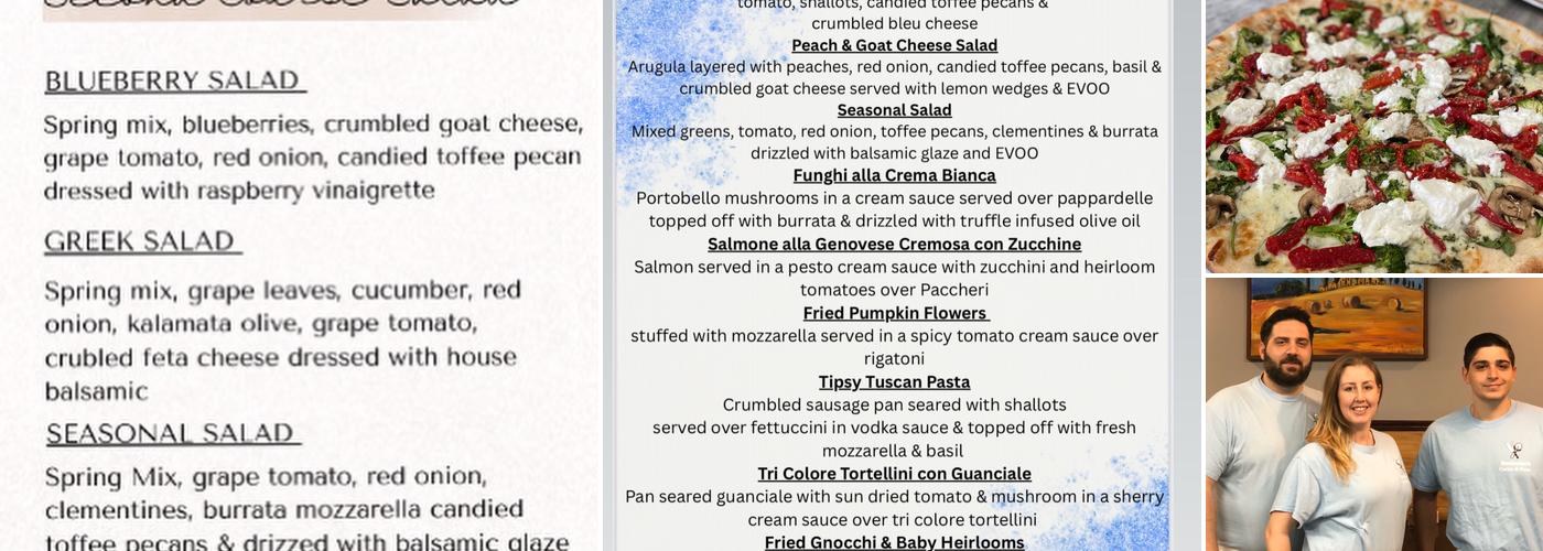 Beniamino's Cucina & Pizza Menu