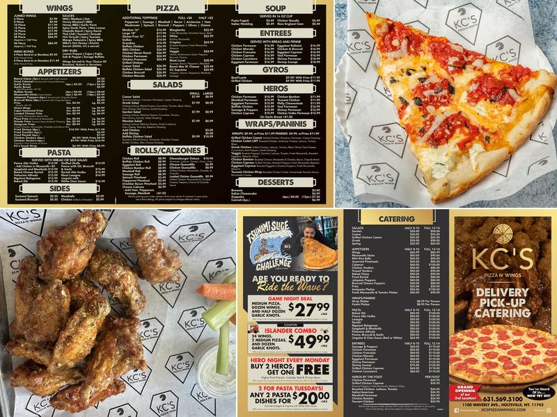 KC's Pizza N' Wings - Islip Terrace Menu
