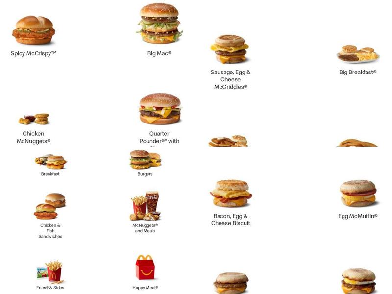 McDonald's Menu