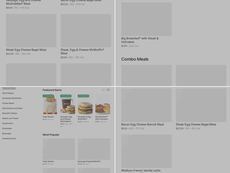 McDonald's Menu