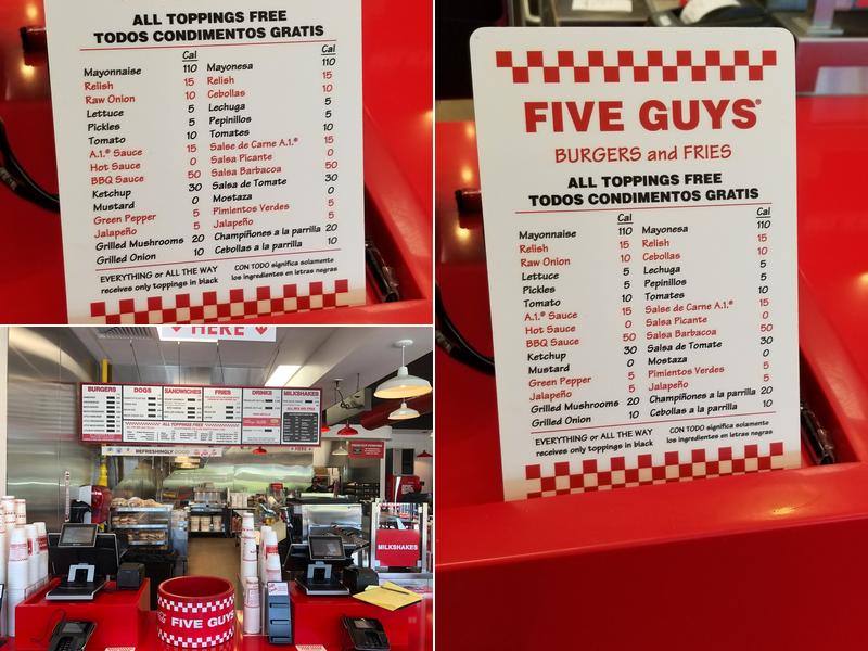 Five Guys Menu