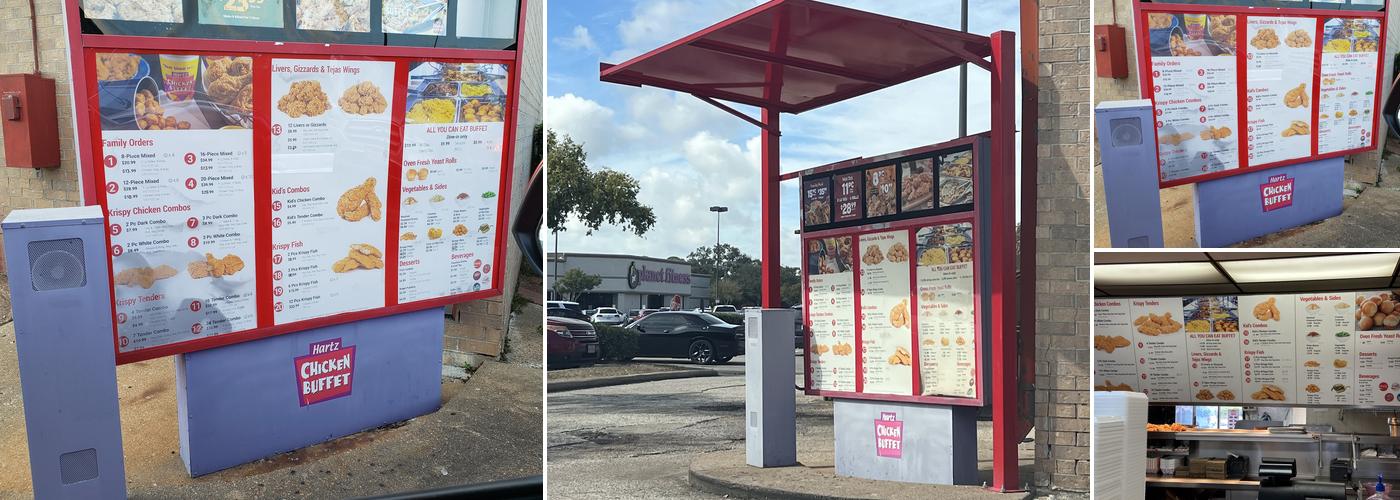 Hartz Chicken Buffet Menu