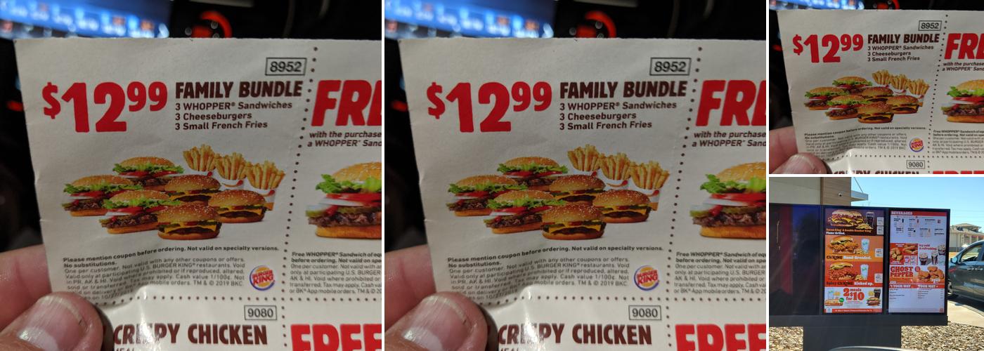 Burger King Menu