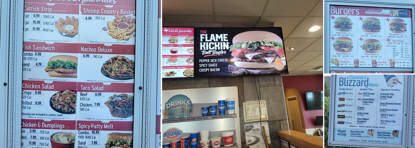 Dairy Queen Menu