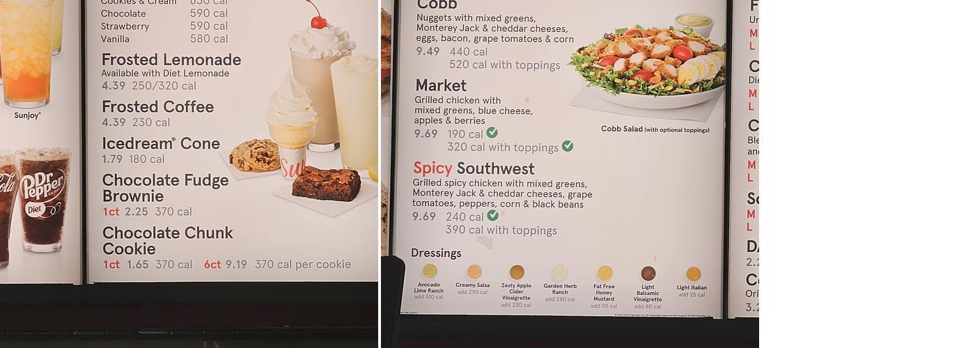 Chick-fil-A Menu