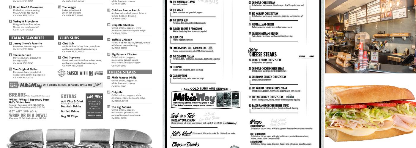 Jersey Mike's Subs Menu