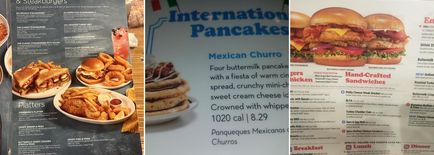 IHOP Menu