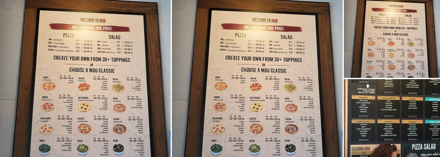 MOD Pizza Menu