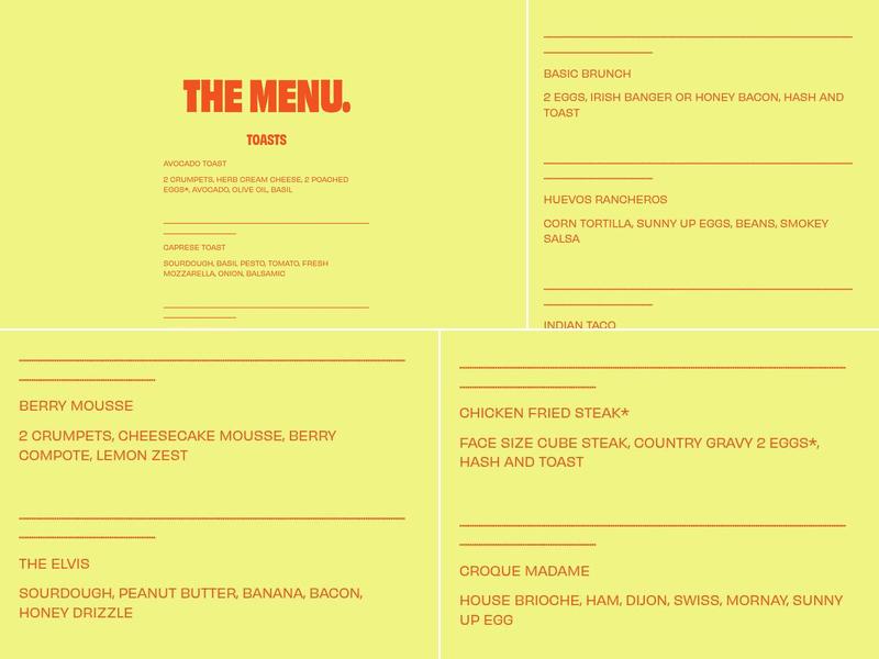 Brunch 101 of Hoquiam Menu