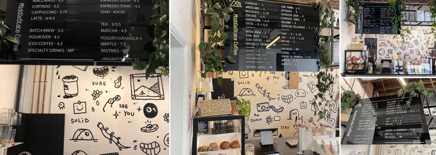 MiddleState Coffee Menu