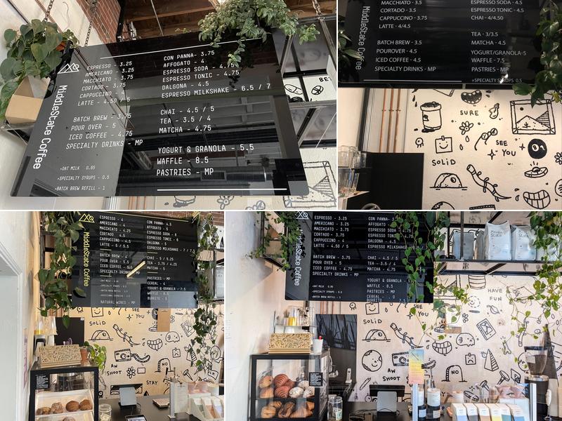 MiddleState Coffee Menu